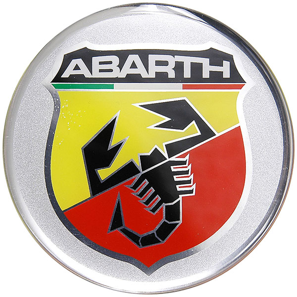 ABARTH純正3Dエンブレムステッカー(ラウンドタイプ/75mm)-21534-