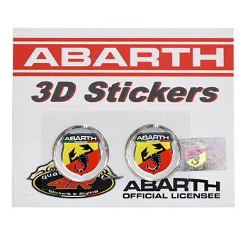 ABARTH Emblem 3D Sticker(Round/21mm/2pcs.)-21536-