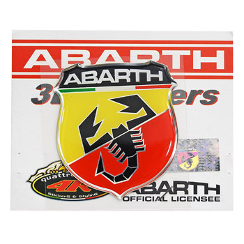 ABARTH純正3Dエンブレムステッカー(45mm)-21532-