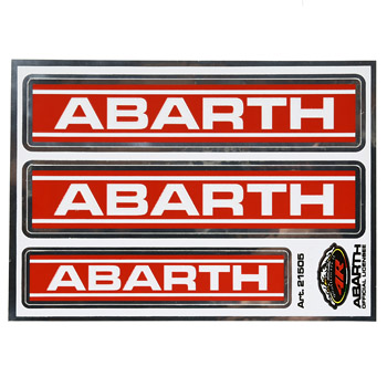 ABARTH純正ロゴステッカー (3枚セット)-21505-