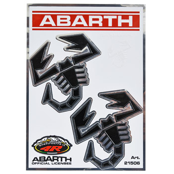 ABARTH純正スコーピオンステッカーセット (2枚組/ブラック)-21506-