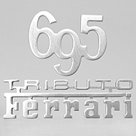 ABARTH純正695 TRIBUTO Ferrariリアロゴエンブレム