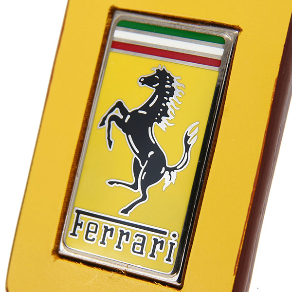 Ferrari純正レザーベースキーリング(イエロー) : イタリア自動車雑貨店 