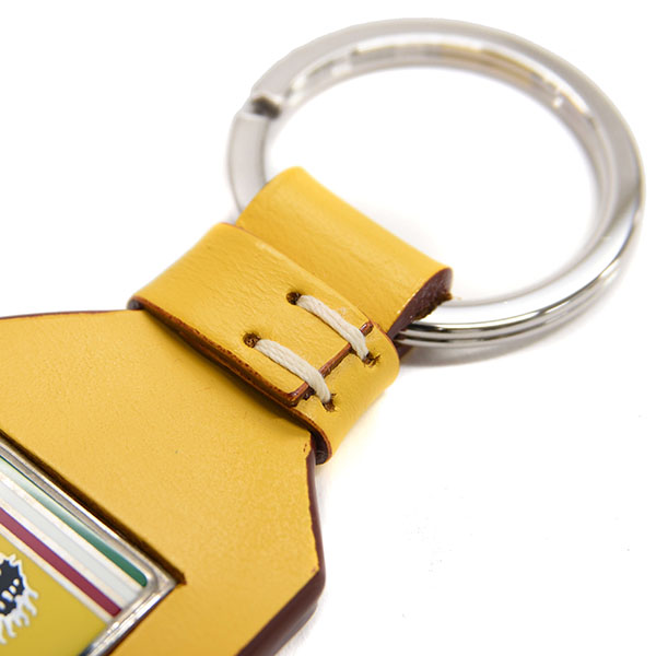 Ferrari GT Leather Keyring (Yellow)