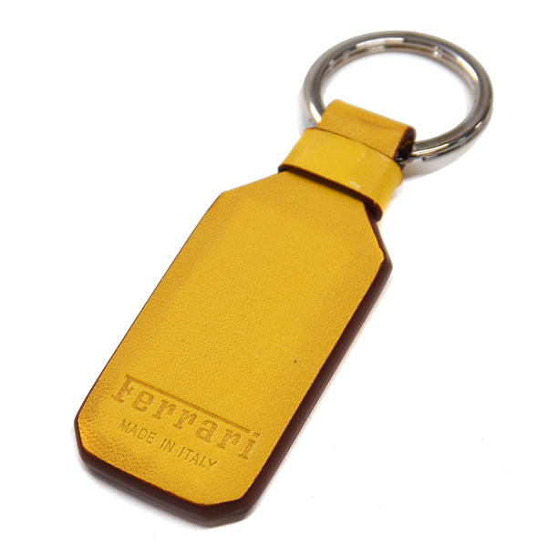 Ferrari GT Leather Keyring (Yellow)