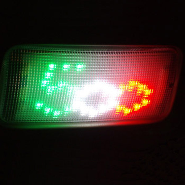FIAT純正NEW 500用LED室内灯 (500ロゴ/トリコロール)