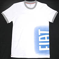 FIAT純正スプレイロゴTシャツ(ホワイト)