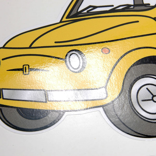 FIAT 500 Sticker (Yellow)