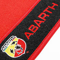 FIAT NEW 500 ABARTH Floor Mats (Red/LHD)