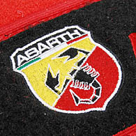 FIAT NEW 500 ABARTH Floor Mats (Red/LHD)