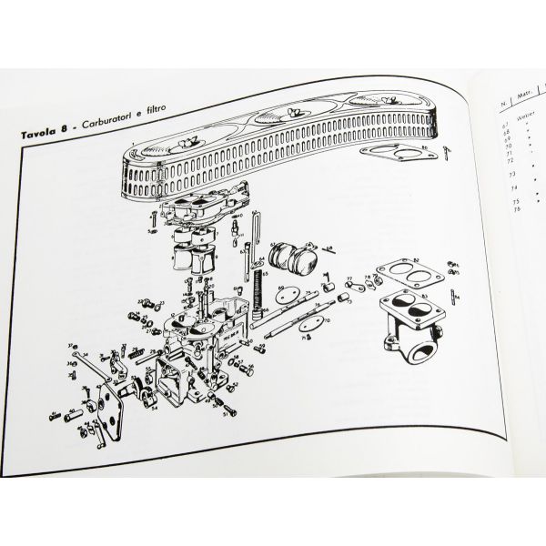 Ferrari 250GT Parts Manual (Re-print) 