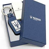 MASERATI CLASSIC Keyring (Leather Base)