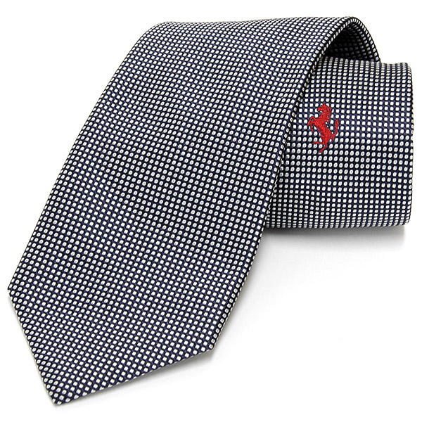 Ferrari Neck Tie(Check/Navy)