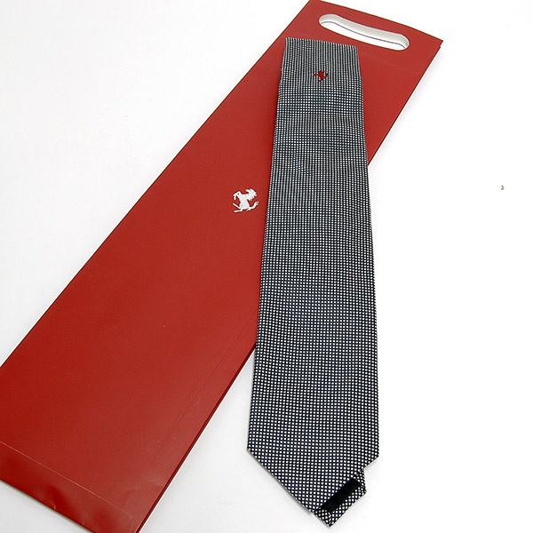 Ferrari Neck Tie(Check/Navy)