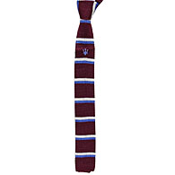 MASERATI Silk Knitted Tie(Bordeaux/Stripe)