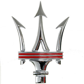 MASERATI TRIDENTE Emblem(Red)