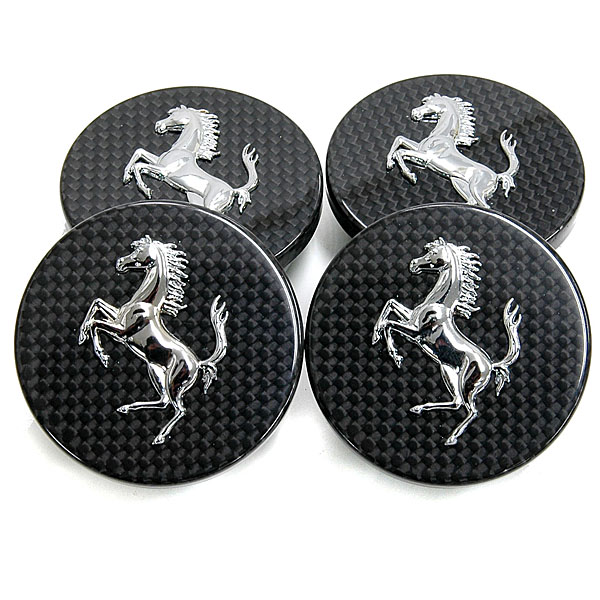 Ferrari Carbon Fiber Wheel Cap Set