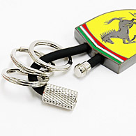 Ferrari SF Emblem Keyring(Rubber wire Type)