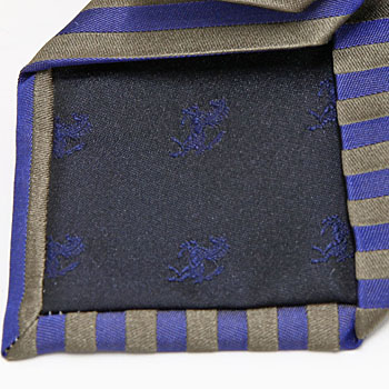 Ferrari Neck-Tie(regimental/brown)