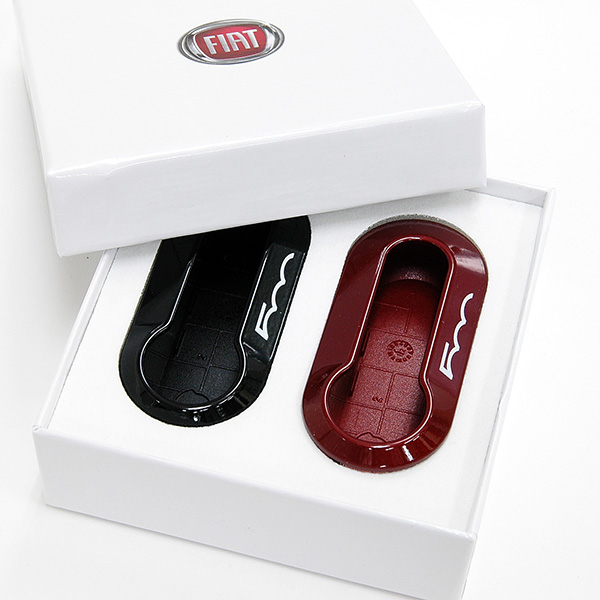 FIAT Genuine 500 Key Cover Set(Bordeaux/Black)