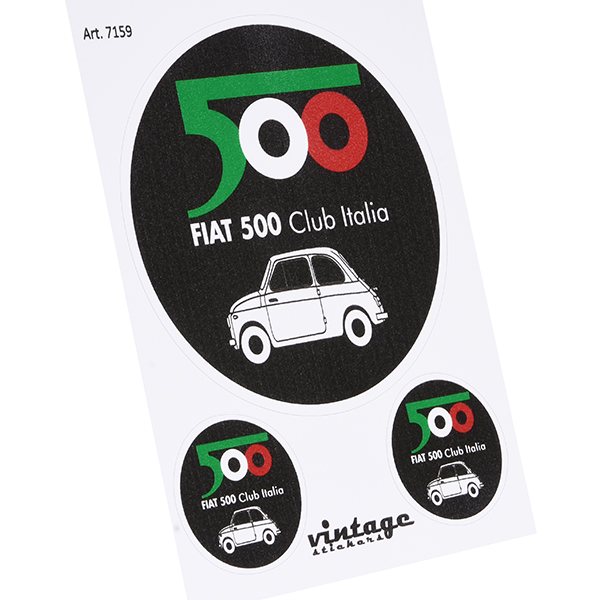 FIAT 500 CLUB Sticker(3pcs.)