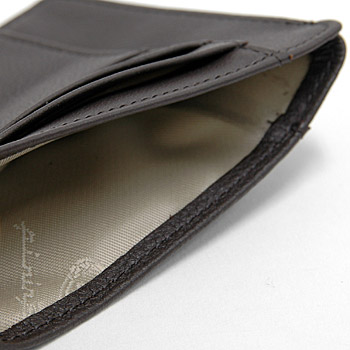 Pininfarina Leather Card Holder PERGUSA by BRICS (Dark Brown)(BP908861-099)