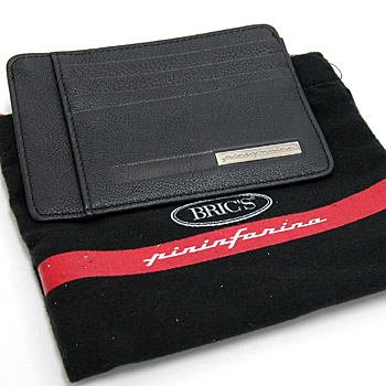 Pininfarina Leather Card Holder PERGUSA by BRICS (Black)(BP908861-099)