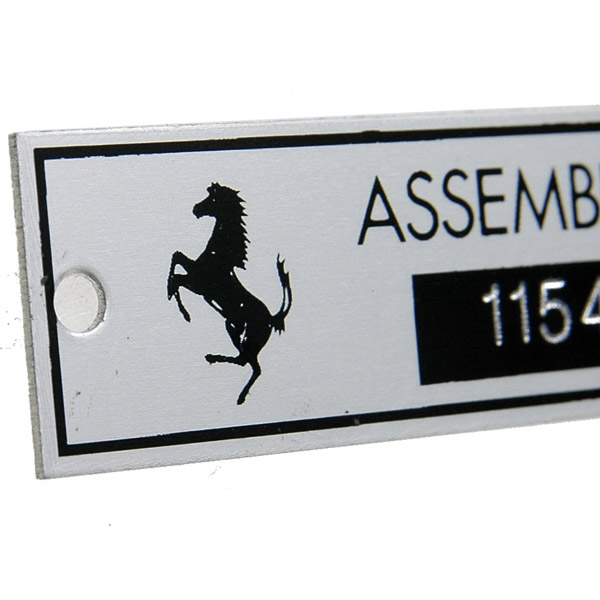 Ferrari ASSEMBLY Number Plate