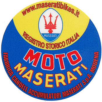 Registro Storico MOTO MASERATI Sticker(Round Shaped)