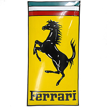 Ferrariエンブレムホーローサインボード(XL)
