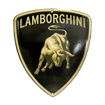 Lamborghiniエンブレムホーローサインボード