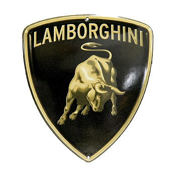 Lamborghini Emblem Sign Plate