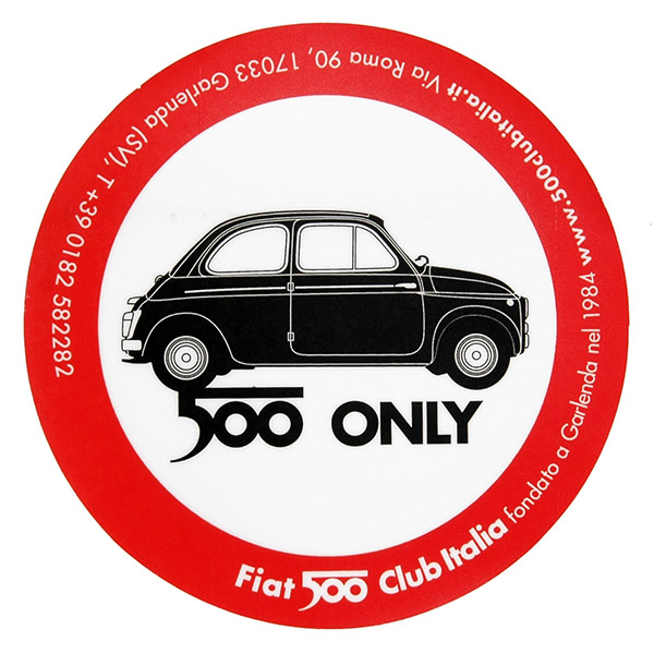 FIAT 500 CLUB ITALIA -2007- Sticker