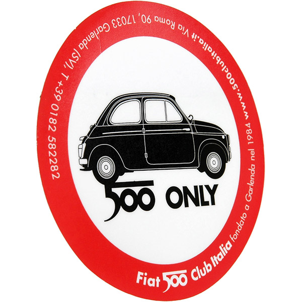 FIAT 500 CLUB ITALIA -2007- Sticker