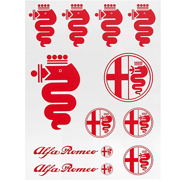 Alfa Romeo Sticker Set (Red)