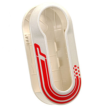 FIAT Grande Punto Keycover(White/Red Logo)