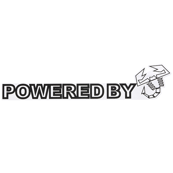 POWERED BY SCORPIONE Sticker(Black)