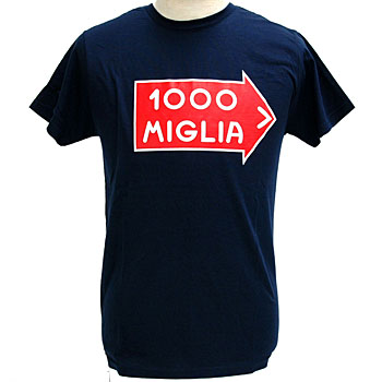 1000 MIGLIA Official Logo T-shirts(Navy)