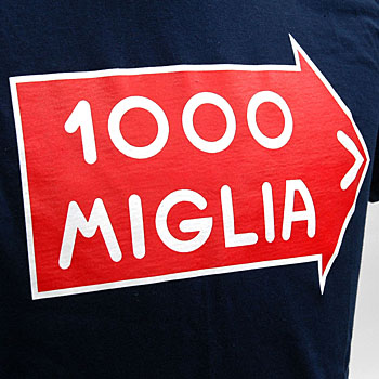 1000 MIGLIA Official Logo T-shirts(Navy)