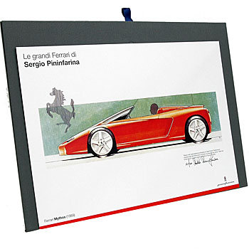 Pininfarina Ferrari MYTHOS Design Sketch -Paolo Pininfarina Signed- Limited 60