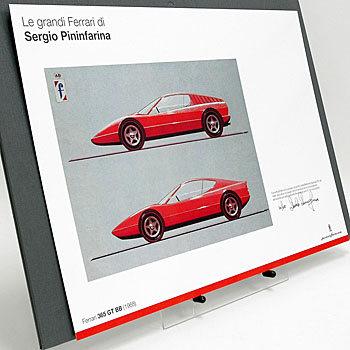 Pininfarina Ferrari 365 BB DesignSketch -Paolo Pininfarina Signed- Limited 60