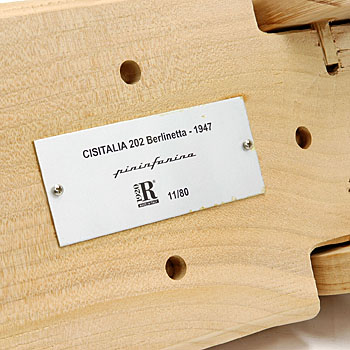 1/10 Cisitalia 202 Berlinetta Wooden Model by Pininfarina Limited 80