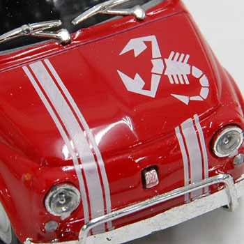1/43 ABARTH 595 Miniature Model(Red)