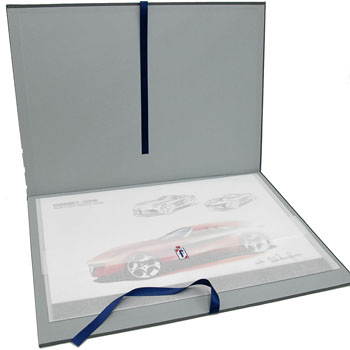 Pininfarina Alfa Romeo 2uettottanta Design Sketch -Paolo Pininfarina Signed-
