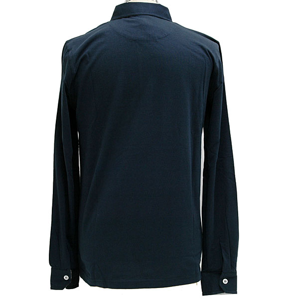 MASERATI Polo Shirts(Long Sleeves/Blue)