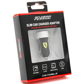 Ferrari Smart Phone Car Charger(Black)