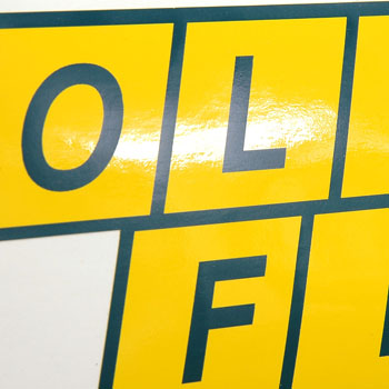 OLIO FIAT Sticker(Yellow) 