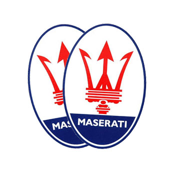 MASERATI Emblem Water Slide Decal Set(1960 Reprica)