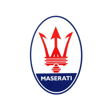 MASERATI Emblem Water Slide Decal Set(1960 Reprica)