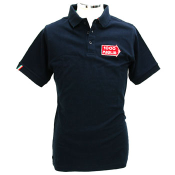 1000 MIGLIA Official Polo-Shirts(Navy/Tri Color Line)